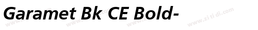 Garamet Bk CE Bold字体转换